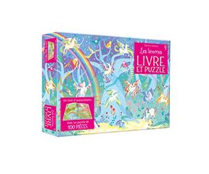 Livre et puzzle Les licornes