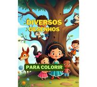 Livro com 74 desenhos para colori