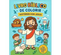 Livro cristão para colorir com 32 desenhos