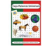 Livro de Caça-Palavras Universais: 60 desafios exclusivos, fáceis de ler, com níveis de dificuldade simples, médio e difícil, abrangendo diversos ... ideal para férias, feriados e momentos de laz