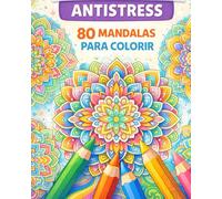 Livro de Colorir 80 Mandalas