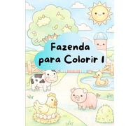 Livro de colorir animais da fazenda