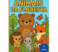 livro de colorir animais da floresta