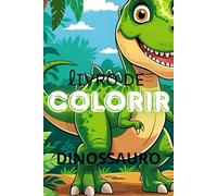 Livro de colorir com 24 desenhos de dinossauros