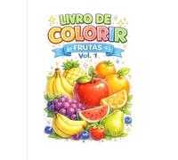 Livro de colorir frutas