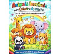 Livro de colorir mundo dos animais