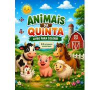 LIVRO DE COLORIR PARA CRIANÇAS - ANIMAIS DA QUINTA