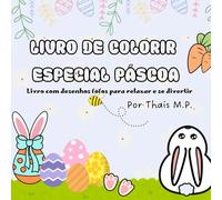 Livro de Colorir Páscoa: Livro com desenhos de páscoa para colorir