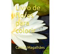 Livro de flores para colorir