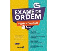 livro exame de ordem teoria e questoes 1 fase volume unico alysson rachide outros 2021