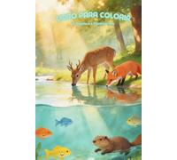 Livro infantil de animais para colorir