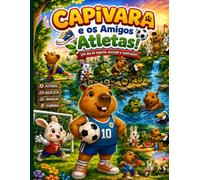 Livro para colorir - Capivara e os amigos atletas