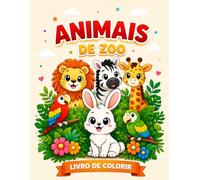 Livro para colorir - Conhecendo e colorindo os animais - 34 desenhos