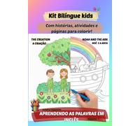 Livro para colorir cristão bilíngue