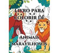 Livro para colorir de animais maravilhosos.