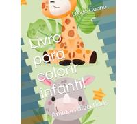 Livro para colorir infantil: Animais divertidos