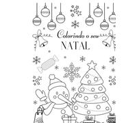 Livro para crianças colorir. Tema Natal