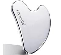 Livronic® Gua Sha, strumento per il viso, 100% acciaio inossidabile 304, Gua Sha, strumenti per il viso in metallo, per stringere gli strumenti per la cura della pelle, strumento di bellezza per