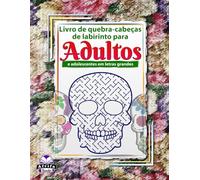 Livros de quebra-cabeças de labirinto para adultos e adolescentes em letras grandes: quebra-cabeças e jogos de caveira de açúcar para diversão e relaxamento: Quebra-cabeças para adultos
