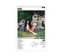 Liwaed Poster musicale SZA Ctrl su tela senza cornice: 30 x 45 cm