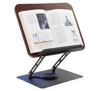 Liwankaqi Supporto per laptop regolabile in altezza e angolo, con base girevole, supporto pieghevole con clip laterale, questo supporto da lettura multifunzionale può essere facilmente