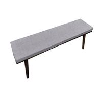 LIWEIREN Cuscini Giardino Esterno per Panche 32 x 100 cm con Fondo Antiscivolo Cuscino Panca Esterno Impermeabile su Misura Parte Inferiore Antiscivolo Davanzale Della Finest, Grigio Chiaro