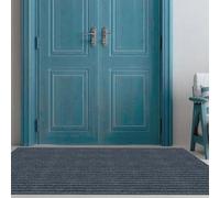 LIWEIREN Zerbino Ingresso 120 x 124 cm Resistente Sporco, Antiscivolo e Essorbente Tappeto D'Ingresso Interno Varie Misure per Interni Ed Esterni, Casa e Ufficio, Grigio