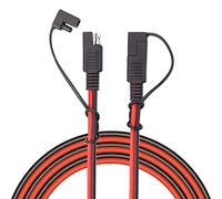 Liwinting Cavo Connettore SAE, Cavo di Prolunga per Autoveicoli Cavo di Prolunga da SAE a SAE a 2pin per Collegamento/Scollegamento Rapido 16AWG con Staffa per Cappuccio Antipolvere 3 metri/9.84ft