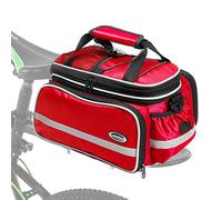 Lixada 10-25L Borsa per Sedile Posteriore per Bicicletta Impermeabile Resistente allo Strappo con Tracolla e Parapioggia 33 * 23 * 26 cm, Portapacchi Bici Tasche Multiple per Il Ciclismo