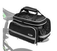 Lixada 10-25L Borsa per Sedile Posteriore per Bicicletta Impermeabile Resistente allo Strappo con Tracolla e Parapioggia 33 * 23 * 26 cm, Portapacchi Bici Tasche Multiple per Il Ciclismo