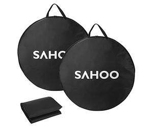 Lixada 2 Pezzi Borsa per Bici Custodia per Il Trasporto di Biciclette Borse Porta-Ruote Singola per Ruota da 69 cm/27,2 Pollici Mountain Bike da Strada MTB