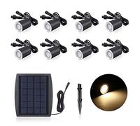 Lixada 3,2 V 0,2 W Mini Faretti Incasso Ricarica Solare LED Lampada da Giardino Sensing IP65 Impermeabile per Giardino Percorsi Metropolitana Pavimento Bagno 8PCS / 6PCS
