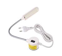 Lixada 30LED Lampada per Macchina da Cucire 6W AC110-250V con Braccio Flessibile e Base Magnetica Lampada led per Macchine da Lavoro Portatile per Banco di Lavoro Macchina da Cucire