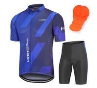 Lixada Abbigliamento da Ciclismo Traspirante Manica Corta Asciugatura Rapida, Camicia Da Equitazione Uomo 2XL (UE)
