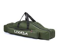 Lixada Borsa da Pesca 3 Strati con Tracolla 90cm/120cm/150cm Portatile Custodia per Canna da Pesca Pieghevole Resistente allo Strappo Durevole Rod Reel Bag
