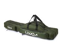 Lixada Borsa da Pesca 3 Strati con Tracolla 90cm/120cm/150cm Portatile Custodia per Canna da Pesca Pieghevole Resistente allo Strappo Durevole Rod Reel Bag