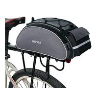 Lixada - Borsa portapacchi posteriore multifunzionale per bicicletta, borsa da sella per esterni, Grey - 13L