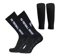 Lixada Calze da Calcio per Uomo Donne+Maniche al Polpaccio,Universale per Calze da Corsa Alto Elastico Traspirante per Il Calcio Ciclismo Maratona Arrampicata Bicicletta,1 Paio/3 Paio (Taglia: 39-46)