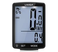 Lixada Computer da Bicicletta Senza Fili Multifunzionale Schermo LCD da 2,8 Pollici Contachilometri Bici IPX6 Impermeabile Temperatura Misurabile con Staffa per Il Ciclismo