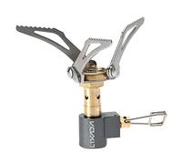Lixada Fornello da Campeggio a Gas Mini Pezzo Unico Bruciatore di Cottura in Lega di Titanio Pieghevole Campeggio a Gas BRS-3000T 2700W, Portatile Leggero, Picnic, Fornello da Cucina