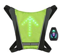 Lixada Gilet Indicatori di Direzione a LED, Gilet LED con Bande Catarifrangenti Ricaricabile USB, Telecomando Giubbotto Riflettente Regolabile per Ciclismo, Fare Correre, Gli Stili Sono Opzionali