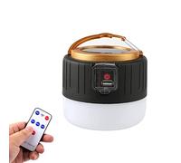 Lixada Lampada da campeggio a LED solare e USB, ricaricabile, impermeabile, portatile, con power bank, adatta per campeggio, emergenza, attività all'aperto, escursionismo