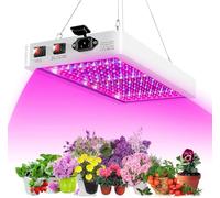 Lixada Lampada per Piante 80W (216 LED), Lampada di Crescita a Spettro Completo, Impermeabile, per Semi, Fiori, Serre e Giardinaggio Indoor