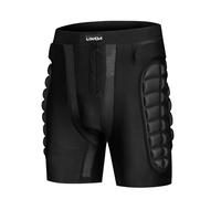 Lixada Pantaloncini da Sci da Esterno + Ginocchiere Set Skateboard Impermeabile Snowboard Sci per Donna Uomo