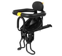 Seggiolino Anteriore per Bicicletta Sicurezza Bambino Sella per Bambini con Pedali Supporto per Appoggio per Bici da Corsa MTB