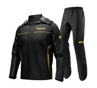 Lixada Tuta Antipioggia,Tuta Moto Impermeabile Antipioggia Antivento,Tuta antipioggia da moto impermeabile Uomo Donna Giacca da ciclismo antipioggia Pantaloni con custodia