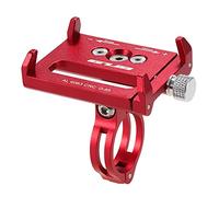 Lixada Universale Supporto per Telefono Regolabile Bici di Supporto GPS Staffa Cradle Morsetto per Mountain Bike (Rosso)