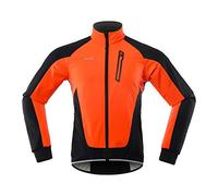 Lixada Uomini Ciclismo Giacca Impermeabile Antivento Termico Pile Ciclismo Jersey MTB Bicicletta Equitazione Corsa Autunno Inverno Giacca Cappotto Adatto per Ciclismo Corsa Alpinismo