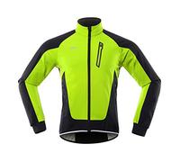 Lixada Uomini Ciclismo Giacca Impermeabile Antivento Termico Pile Ciclismo Jersey MTB Bicicletta Equitazione Corsa Autunno Inverno Giacca Cappotto Adatto per Ciclismo Corsa Alpinismo