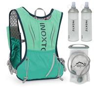 Lixada Zaino Idratazione 5L Zaino Running Leggero Zaino da Corsa Donna Uomo,Zaino Acqua Unisex Adulto con 1 Sacca d'Acqua da 1,5 Litri e 2 Bottiglie d'Acqua Morbida da 450 ml